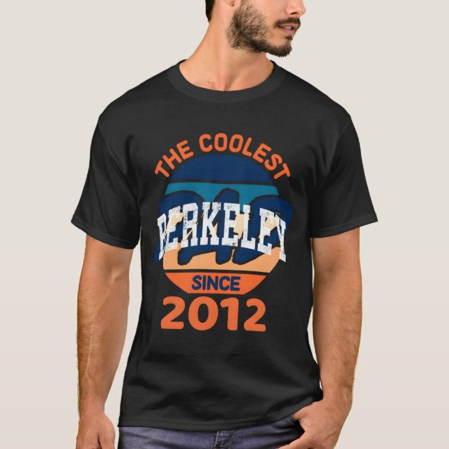 T-shirt Berkeley Californie Ca Varsity Sports Texte (Devant)