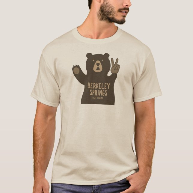 T-shirt Berkeley Springs Virginie-Occidentale Ours de la p (Devant)