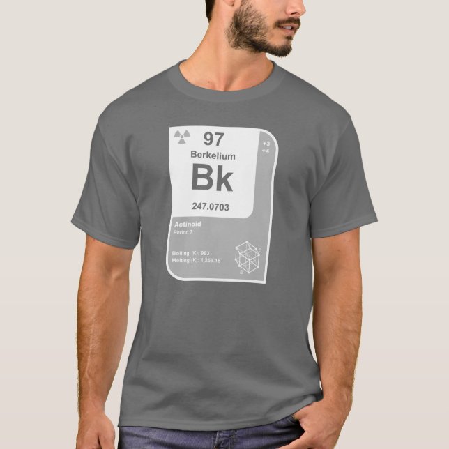 T-shirt Berkélium (Bk) (Devant)