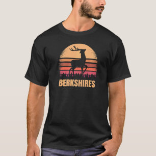 T-shirt Berkshires Massachusetts Vintage Deer Ma Distresse