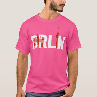T-shirt Berlin Allemagne Brandenburger Porte Brln Typograp