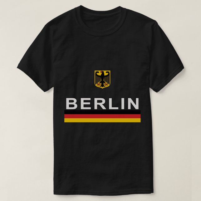 T-shirt Berlin, Allemagne Retro Sports Design (Design devant)