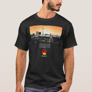 T-shirt berlin Allemagne Skyline Vacances Souvenir ville