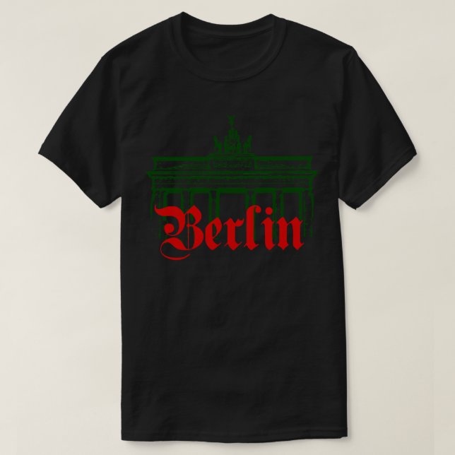 T-shirt Berlin Allemagne Voyage Porte de Brandebourg Berli (Design devant)