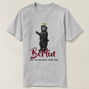 T-shirt Berlin Bear-Était plus passionnée, plus sombre
