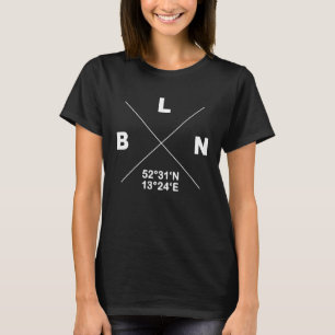 T-shirt Berlin capitale patrie Kiez Coordonnées MILLIARDS