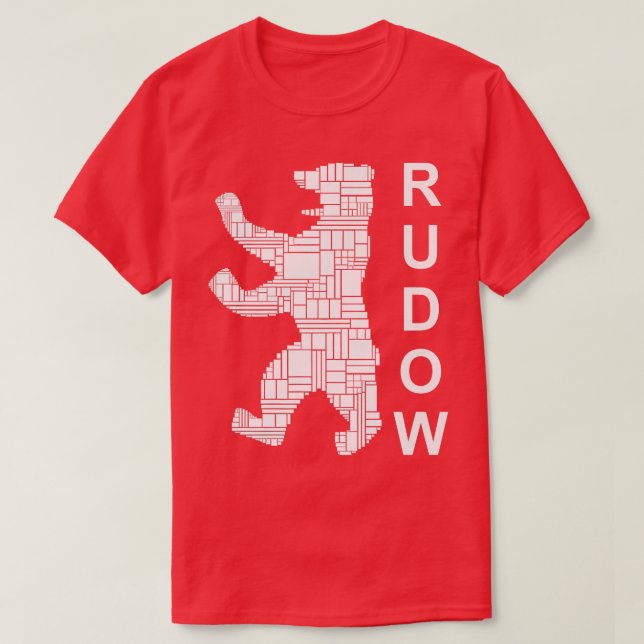 T-shirt Berlin Design Berlin Bear I Love Rudow Premium (Design devant)