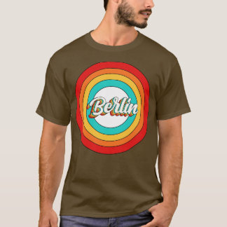 T-shirt Berlin Nom Chemise Vintage Berlin Cercle