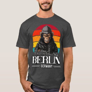 T-shirt Berlin Retro Monkey Berliner