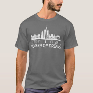 T-shirt Berlin Skyline Coordonnées GPS City Dream City