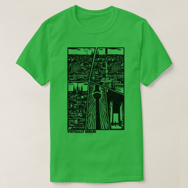 T-shirt Berlin SkylineStyle créé par AI (Design devant)