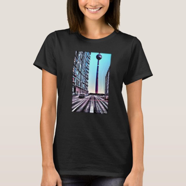 T-shirt Berlin TV Tower Berlin City Street Sight Landmark (Devant)