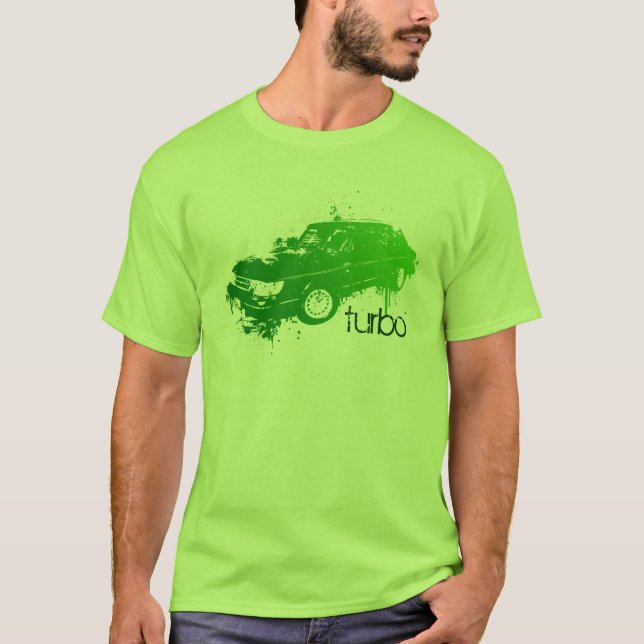 T-shirt berline de 900 turbo, éclaboussure détruite (Devant)