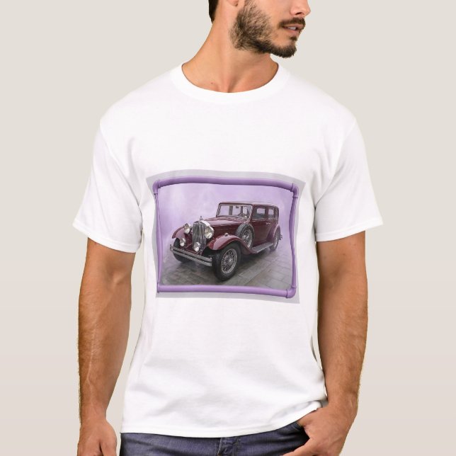 T-shirt Berline de luxe burgundy 1930 (Devant)