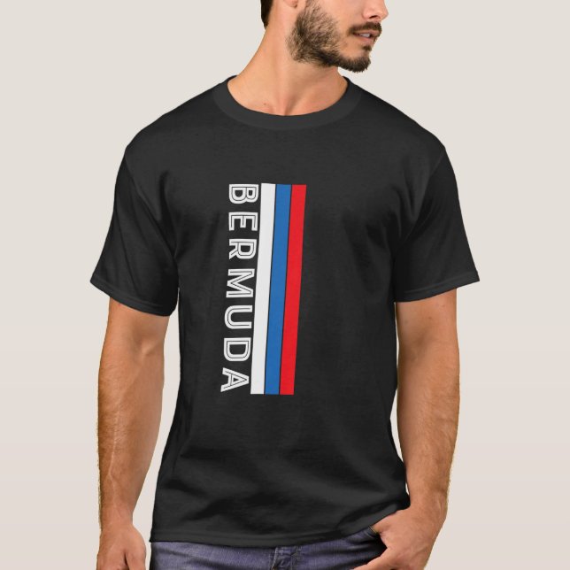 T-shirt Bermuda Flag Colors (Devant)