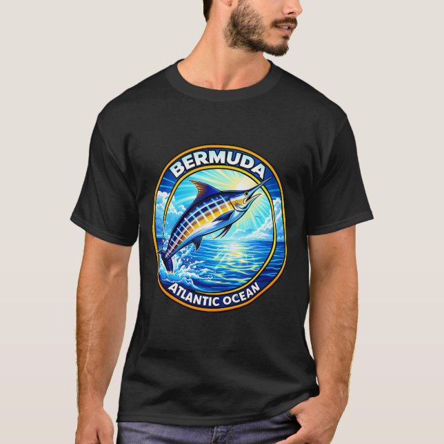 T-shirt Bermuda - Océan Atlantique (Devant)