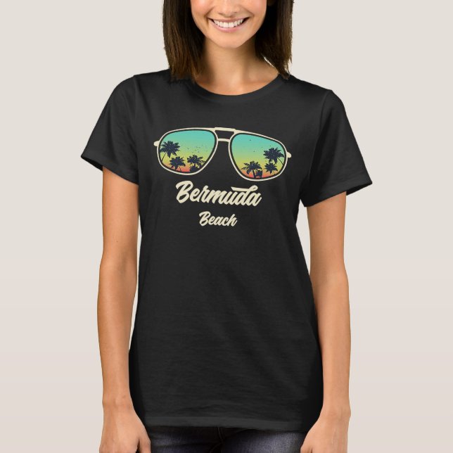 T-shirt Bermuda Souvenir Beach Rappel (Devant)