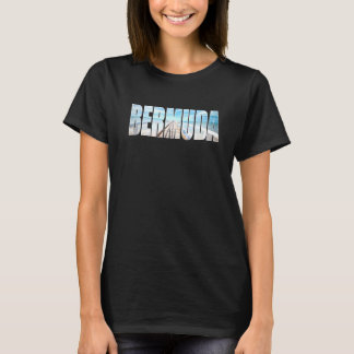 T-shirt Bermudes Beach Sand Ocean Summer Keepsaké Souvenir