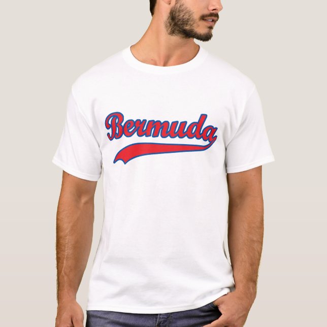 T-shirt Bermudes rétro (Devant)