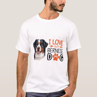 T-shirt Bernard des montagnes bernoises à poil long