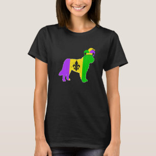 T-shirt Bernard Dog Mardi Gras Carnavals Funny Puppy Jeste
