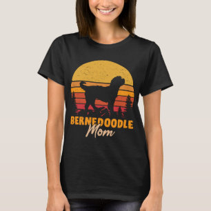 T-shirt Bernedoodle Maman Mama Vintage Retro Chien Femmes