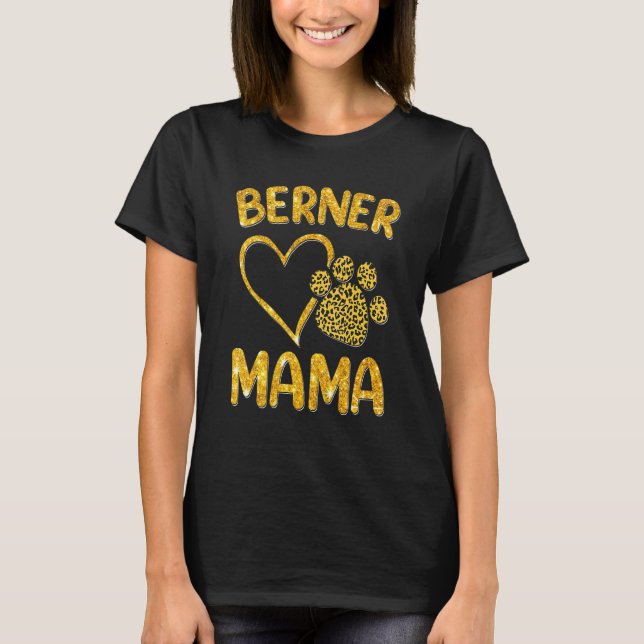 T-shirt Berner Mama Bernese Mountain Dog présente Maman Mo (Devant)