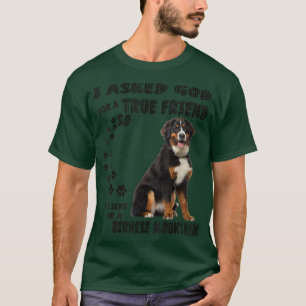 T-shirt Berner Sennenhund Citation Maman Papa Print, Berne