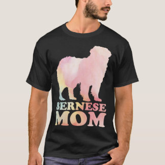 T-shirt Bernese Maman coloré Bernese Chien Maman Fête des 