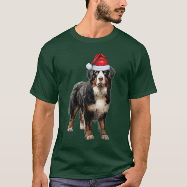 T-shirt Bernese Mountain Amoureux des chiens Funny Christm (Devant)