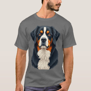 T-shirt Bernese Mountain Dog Bold Belle Chiens retro gif