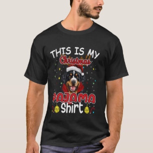 T-shirt Bernese Mountain Dog Christmas Reindeer Père Noël