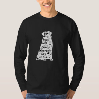 T-shirt Bernese Mountain Dog Dons La Vie Est Meilleure