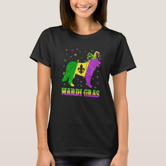 T-shirt Bernese Mountain Dog Mardi Gras Carnival Jester Be (Devant)