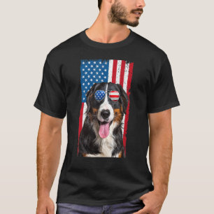 T-shirt Bernese Mountain Dog Pour Homme Enfants Usa 4 juil
