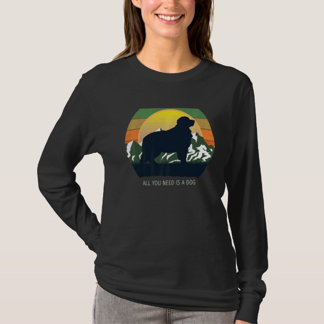 T-shirt Bernese Mountain Dog Retro 9 (Devant)