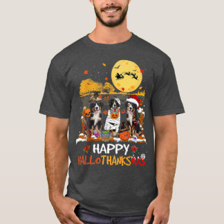 T-shirt Bernese Mountain Happy Hallothanksmas Halloween Th