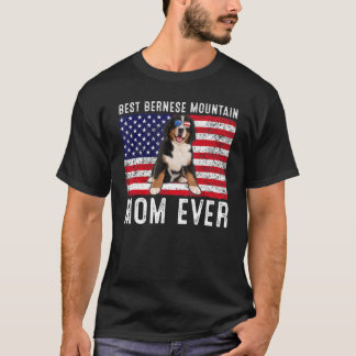 T-shirt Bernese Mountain Mom Usa American Flag Dog Owg