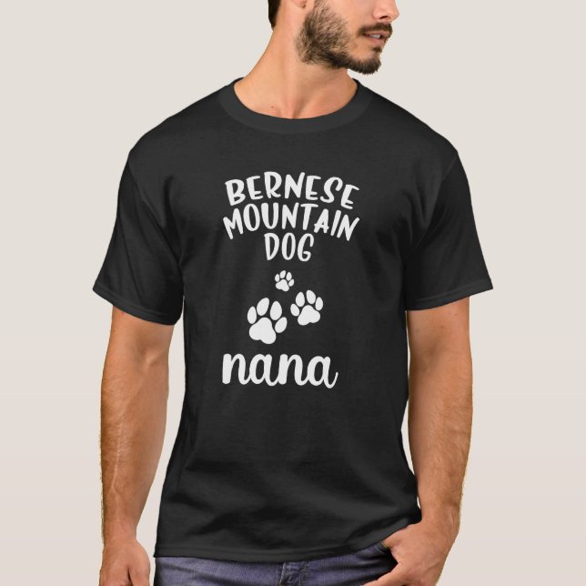 T-shirt Bernese Mountain Nana Cute Dog Berner (Devant)