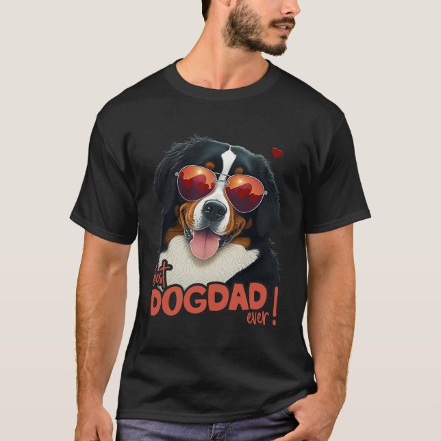 T-shirt Bernesemountaindog With Heartdecoration Coolest Do (Devant)