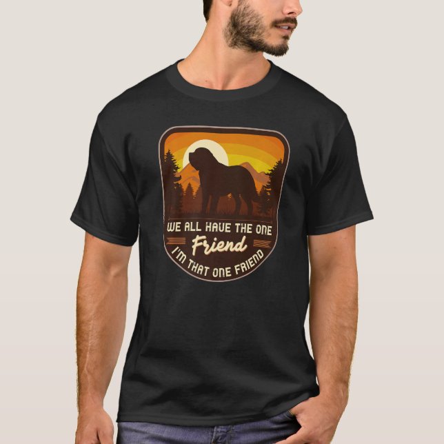 T-shirt Bernhardiner Chien race 1 (Devant)