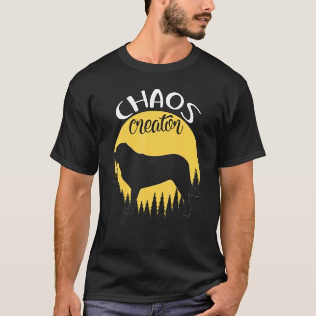 T-shirt Bernhardiner Chien Retro (Devant)