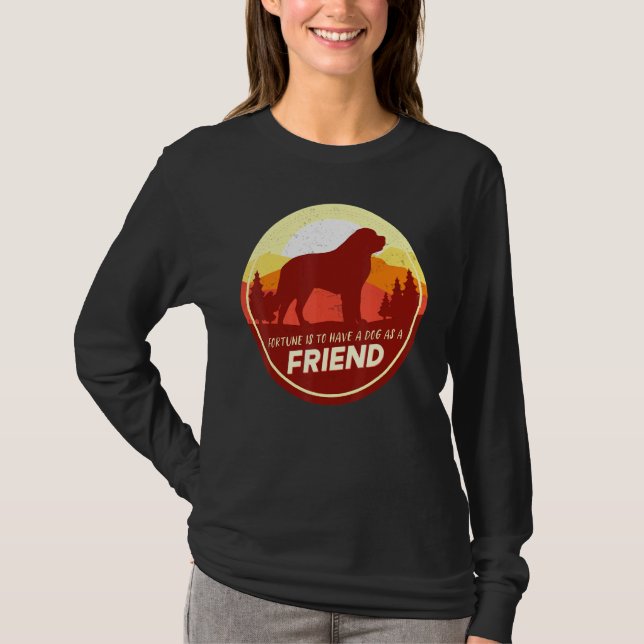 T-shirt Bernhardiner Chien Retro 12 (Devant)