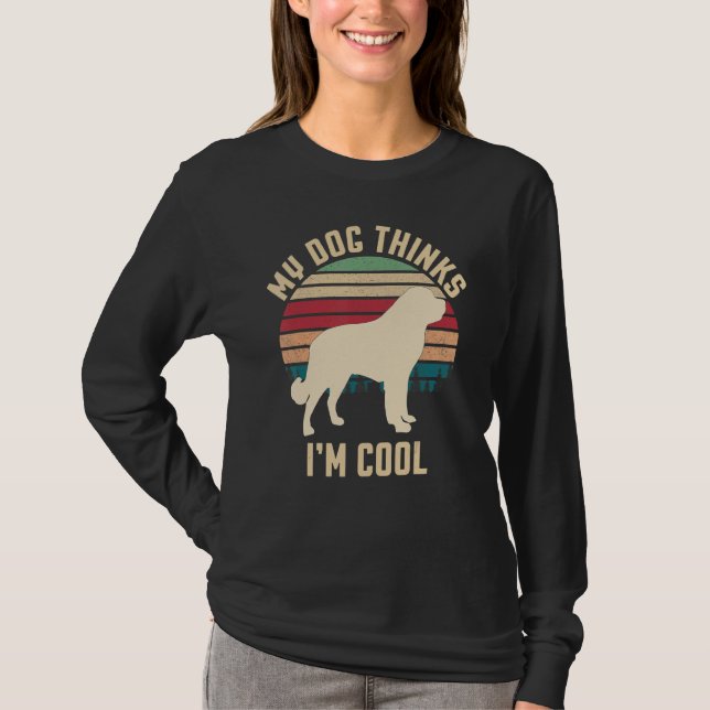 T-shirt Bernhardiner Chien Retro 9 (Devant)