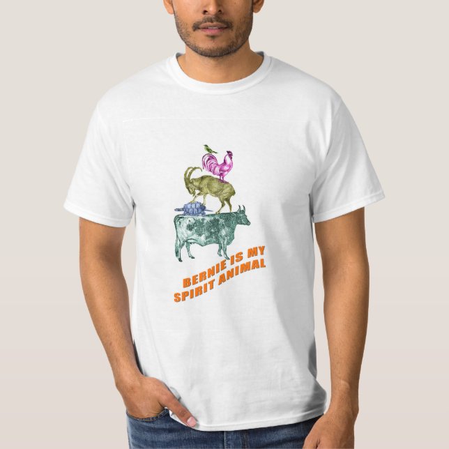 T-shirt Bernie est mon animal d'esprit (Devant)