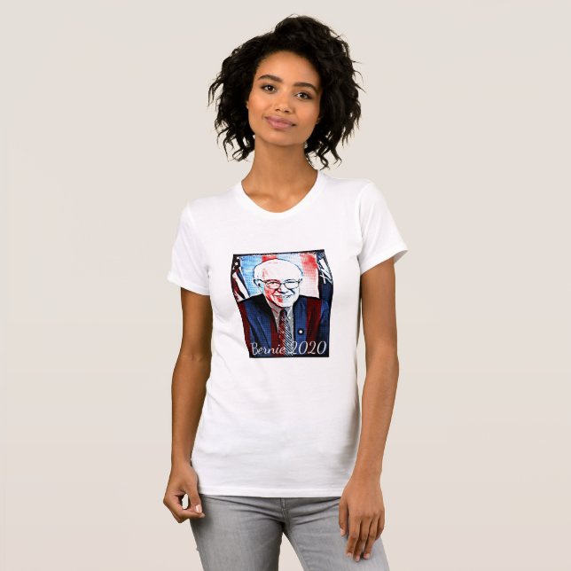 T-shirt Bernie Sanders 2020 Art numérique de support (Devant entier)