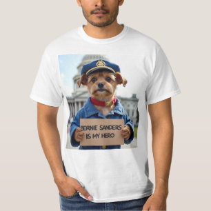 T-shirt Bernie Sanders Est Mon Héros