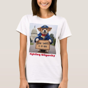 T-shirt Bernie Sanders Est Mon Héros