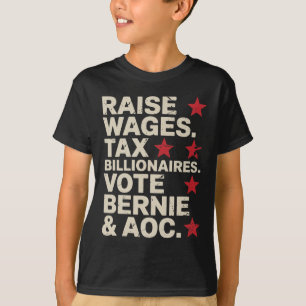T-shirt Bernie Sanders Et Aoc 2028 Pour La Campagne Du Pré