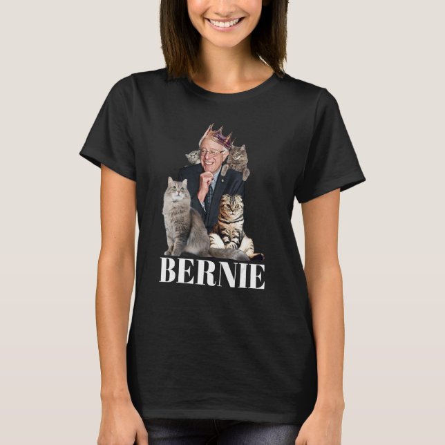 T-shirt Bernie Sanders Funny Chat Cadeau 1 (Devant)